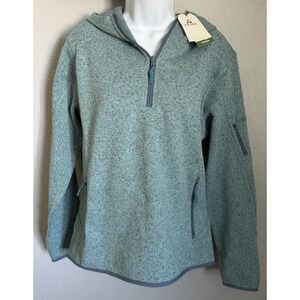 Ascend Hooded Fleece Sweater Womens Size Medium Tourmaline Teal Expedition NEW!